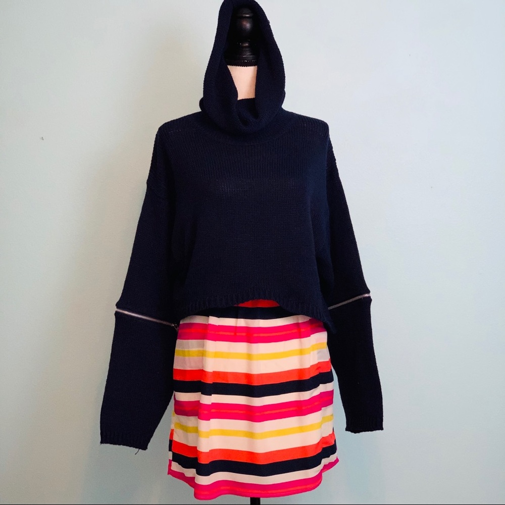 Francesca’s Annabella Multicolored Striped Skirt